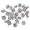Metal Buttons - 50Pcs Assorted Mixed Vintage Style Engraved Flower Decorative Round Buttons for Crafts Sewing Coats Jeans Suits DIY